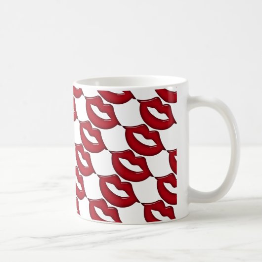 Tasse mit den roten Hot Lips (Rechts)