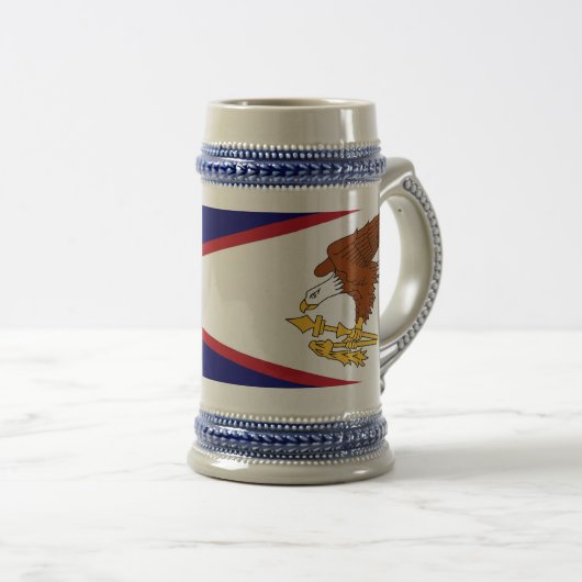 Tasse mit der Fahne Amerikanisch-Samoa-USA (VorderseiteRechts)