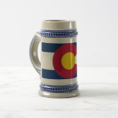 Tasse mit der Fahne des Colorado-Staat - USA (Vorderseite Links)