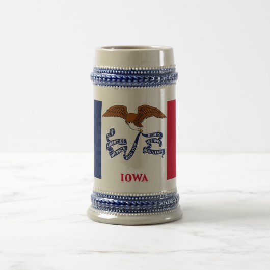 Tasse mit der Fahne des Staat Iowa - USA (Mittel)