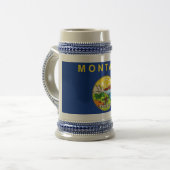 Tasse mit der Fahne des Staat Montana - USA (Vorderseite Links)