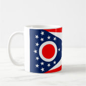 Tasse mit der Fahne des Staat Ohio - USA (Links)