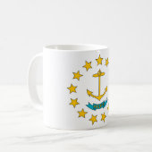 Tasse mit der Fahne des Staat Rhode Island - USA (Vorderseite Links)