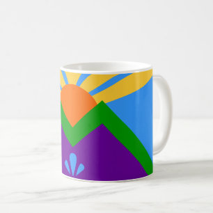 Tasse mit der Fahne von Manitou Springs, Colorado