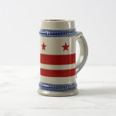 Tasse mit der Fahne Washington DC-USA (VorderseiteRechts)