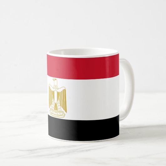 Tasse mit der Flagge Ägyptens (VorderseiteRechts)