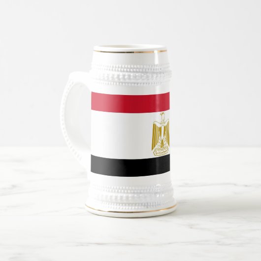Tasse mit der Flagge Ägyptens (Vorderseite Links)