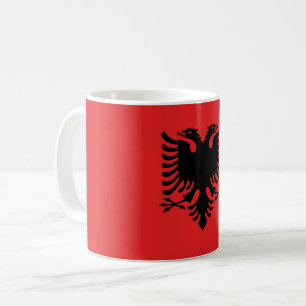Tasse mit der Flagge Albaniens
