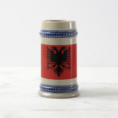 Tasse mit der Flagge Albaniens (Mittel)