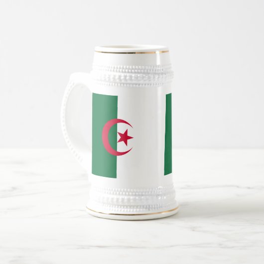 Tasse mit der Flagge Algeriens (Vorderseite Links)