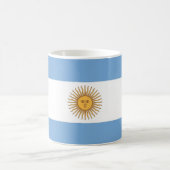 Tasse mit der Flagge Argentiniens (Mittel)