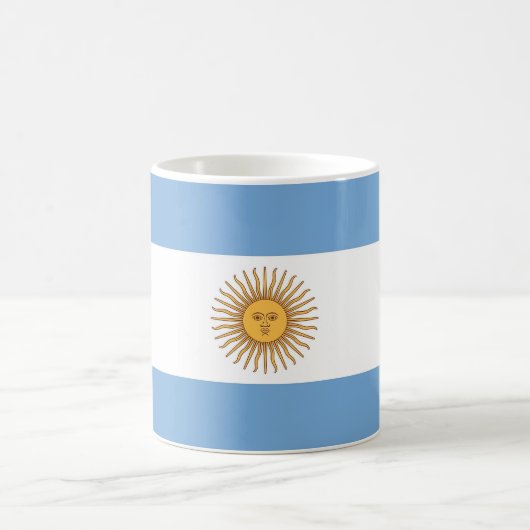 Tasse mit der Flagge Argentiniens (Mittel)