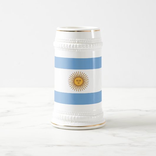 Tasse mit der Flagge Argentiniens (Mittel)