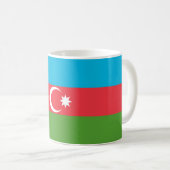 Tasse mit der Flagge Aserbaidschans (VorderseiteRechts)