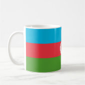 Tasse mit der Flagge Aserbaidschans (Links)