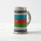 Tasse mit der Flagge Aserbaidschans (VorderseiteRechts)