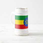Tasse mit der Flagge Äthiopiens (Vorderseite Links)