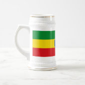 Tasse mit der Flagge Äthiopiens (Links)
