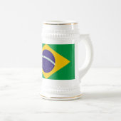 Tasse mit der Flagge Brasiliens (VorderseiteRechts)