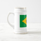 Tasse mit der Flagge Brasiliens (Links)