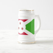 Tasse mit der Flagge Burundis (VorderseiteRechts)