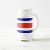 Tasse mit der Flagge Costa Ricas (VorderseiteRechts)