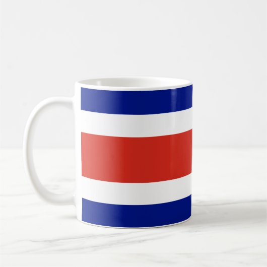Tasse mit der Flagge Costa Ricas (Links)