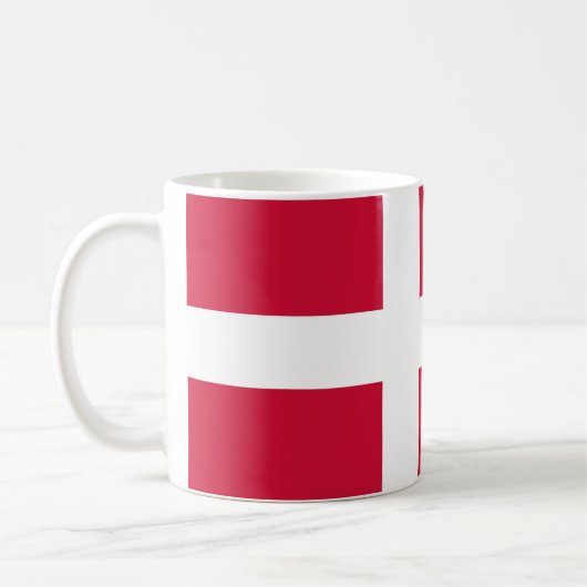 Tasse mit der Flagge Dänemarks (Links)