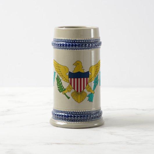 Tasse mit der Flagge der Jungfrauen - USA (Mittel)