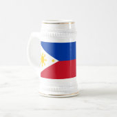 Tasse mit der Flagge der Philippinen (Vorderseite Links)