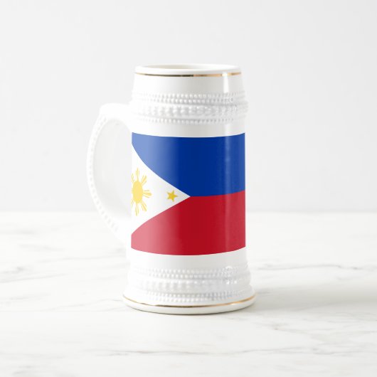 Tasse mit der Flagge der Philippinen (Vorderseite Links)