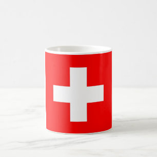 Tasse mit der Flagge der Schweiz