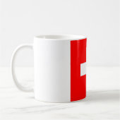 Tasse mit der Flagge der Schweiz (Links)