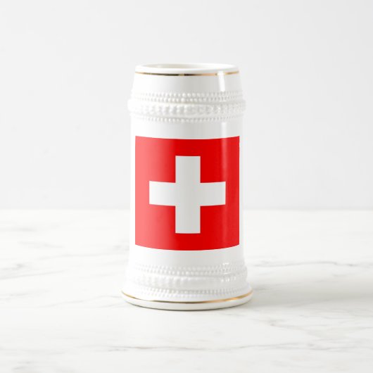 Tasse mit der Flagge der Schweiz (Mittel)