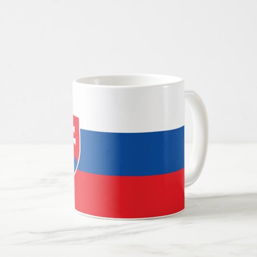 Tasse mit der Flagge der Slowakei (VorderseiteRechts)