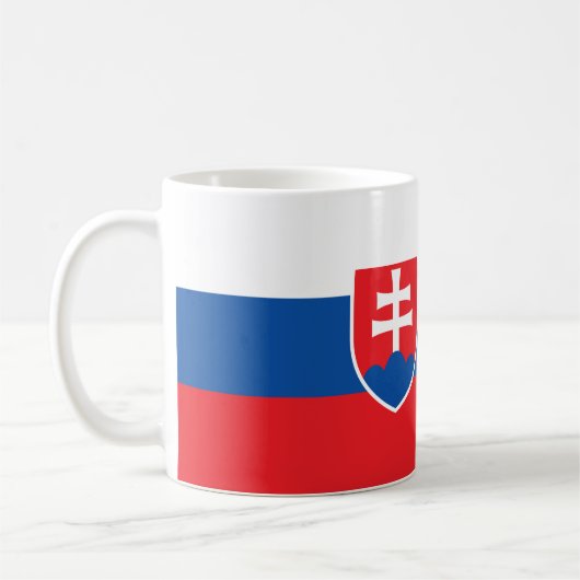 Tasse mit der Flagge der Slowakei (Links)