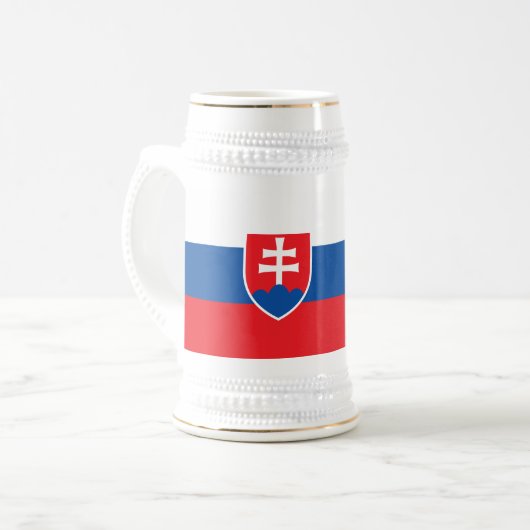 Tasse mit der Flagge der Slowakei (Vorderseite Links)