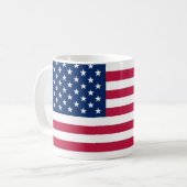 Tasse mit der Flagge der USA (Vorderseite Links)