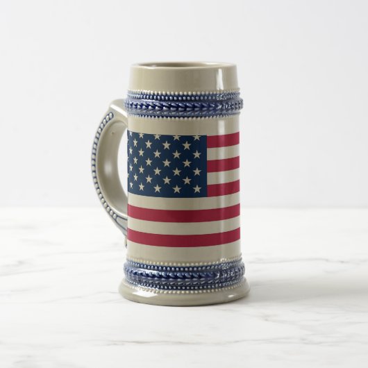 Tasse mit der Flagge der USA (Vorderseite Links)