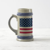 Tasse mit der Flagge der USA (Links)
