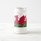 Tasse mit der Flagge der Wales (Mittel)