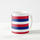 Tasse mit der Flagge des Staat Hawaii - USA (VorderseiteRechts)
