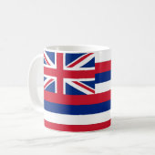 Tasse mit der Flagge des Staat Hawaii - USA (Vorderseite Links)