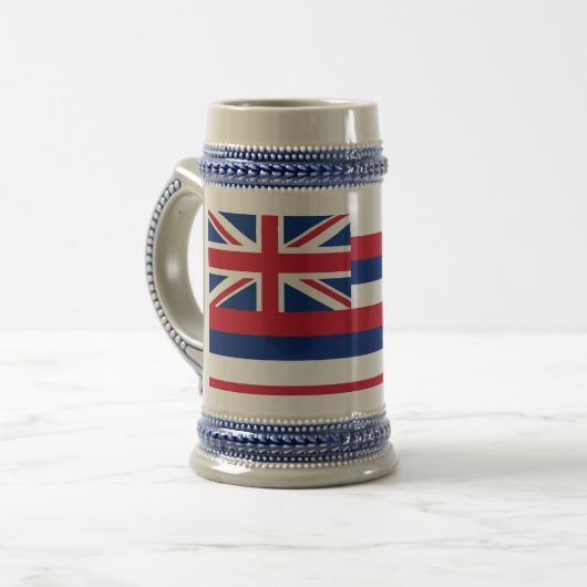 Tasse mit der Flagge des Staat Hawaii - USA (Vorderseite Links)