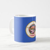 Tasse mit der Flagge des Staat Minnesota - USA (Vorderseite Links)