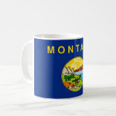 Tasse mit der Flagge des Staat Montana - USA (Vorderseite Links)