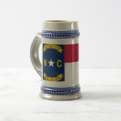Tasse mit der Flagge des Staat North Carolina - US (Vorderseite Links)