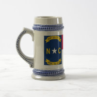 Tasse mit der Flagge des Staat North Carolina - US