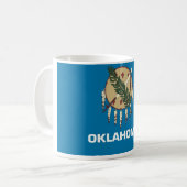 Tasse mit der Flagge des Staat Oklahoma - USA (Vorderseite Links)