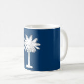 Tasse mit der Flagge des Staat South Carolina - US (VorderseiteRechts)